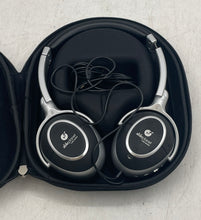 Load image into Gallery viewer, Able Planet Linx Audio Black Noise-Cancelling Wired Headphones W/ Case Untested
