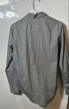 Load image into Gallery viewer, Calvin Klein Mens Gray Plaid Slim Fit Long Sleeve Button-Up Shirt SIze XS
