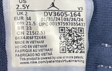 Load image into Gallery viewer, Nike Boys Air Jordan 6 Retro White And Blue Sneaker Shoes Size 2.5Y Missing Lace

