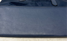 Load image into Gallery viewer, London Fog Womens Navy Blue Inner Pockets Double Handle Zipper Tote Purse
