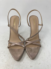 Load image into Gallery viewer, Aldo Womens Resurge Silver Tone Glitter Open Toe Stiletto Strappy Heels Size 6.5
