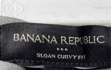 Load image into Gallery viewer, Banana Republic Womens Gray Flat Front Sloan Curvy Fit Dress Pants Size 4
