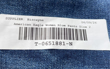 Load image into Gallery viewer, American Eagle Womens Blue Denim Super Stretch High-Rise Jegging Jeans Size 2
