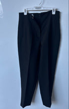 Load image into Gallery viewer, Zara Womens Black Flat Front Pockets Straight Leg Dress Pants Size Large
