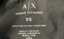 Load image into Gallery viewer, Armani Exchange Womens Black Logo Print Short Sleeve Pullover T-Shirt Size XS
