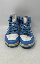Load image into Gallery viewer, Nike Mens Air Jordan 1 Mid 554724-106 White Blue Lace-Up Sneaker Shoes Size 12
