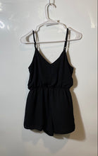 Load image into Gallery viewer, Forever 21 Womens Black Sleeveless V-Neck Regular Fit One-Piece Romper Size S
