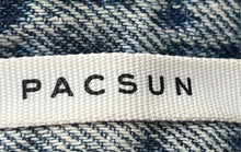 Load image into Gallery viewer, Pacsun Womens Blue Medium Wash Distressed Pockets Denim Mom Jeans Size 26
