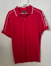 Load image into Gallery viewer, Michael Kors Mens Red Cotton Short Sleeve Collared Golf Polo Shirt Size S
