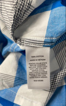 Load image into Gallery viewer, Express Mens Multicolor Plaid Cotton Long Sleeve Fitted Dress Shirt Size L/G
