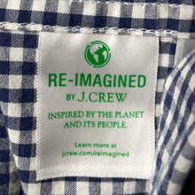 Load image into Gallery viewer, J.Crew Mens Blue White Gingham Slim Fit Long Sleeve Button-Up Shirt Size Medium
