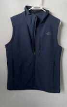 Load image into Gallery viewer, The North Face Mens Navy Blue Apex Bionic Sleeveless Windbreaker Vest Size S
