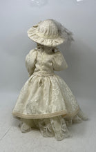 Load image into Gallery viewer, Vintage Collection Blonde Hair Victorian Porcelain Doll In Wedding Dress

