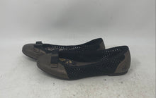 Load image into Gallery viewer, Born Womens Mardea Black Brown Leather Bow Slip-On Ballet Flats Size 7
