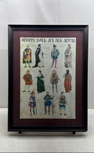 Load image into Gallery viewer, Home Decor Abiti Dal XI Al XVII Pictorial History Mens Costumes Wall Art Print
