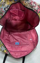 Load image into Gallery viewer, Kathy Van Zeeland Womens Multicolor Floral Double Handle Travel Duffle Bag
