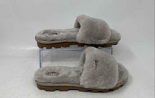 Load image into Gallery viewer, Ugg Womens Cozette Gray Fur Open Toe Slip-On Slides Slipper Size 6
