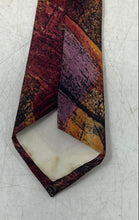 Load image into Gallery viewer, Italian Mens Multicolor Abstract Design Silk Adjustable Designer Tie

