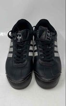 Load image into Gallery viewer, Adidas Mens Samoa AQ7907 Black White Leather Lace-Up Sneakers Shoes Size 9.5
