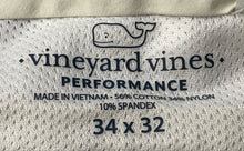 Load image into Gallery viewer, Vineyard Vines Mens Beige Flat Front Pockets Straight Leg Chino Pants Size 34x32
