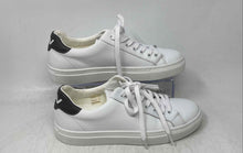 Load image into Gallery viewer, DSV Womens White Black Leather Low Top Lace-Up Sneaker Shoes Size EUR 38
