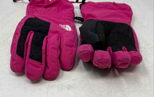 Load image into Gallery viewer, The North Face Unisex Kids Black White Drawstring Montana Ski Gloves Size L/G
