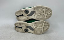 Load image into Gallery viewer, Nike Unisex Kids Air Jordan 13 White Green Sneaker Shoes Size 10C No Laces
