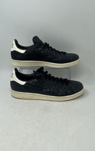 Load image into Gallery viewer, Adidas Womens Stan Smith S77344 Black Low Top Lace-Up Sneaker Shoes Size 11

