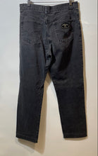 Load image into Gallery viewer, Authentic Versace V2 Mens Black Denim Straight Leg Jeans Size EUR 36 Stained

