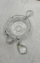 Load image into Gallery viewer, Home Decor Collectible Crystal Clear Gold-Tone Engraved Candelabra
