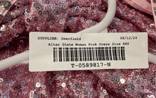 Load image into Gallery viewer, Altar'd State Womens Pink Sequin Sleeveless Back Zip Mini Dress Size 2XS

