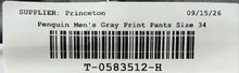 Load image into Gallery viewer, Penguin Mens Gray Plaid Flat Front Straight Leg Dress Pants Size 34
