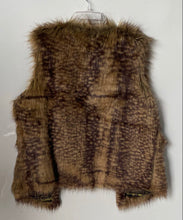 Load image into Gallery viewer, Mossimo Supply Co. Womens Multicolor Shaggy Faux Fur Open Front Vest Size XL

