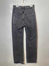 Load image into Gallery viewer, Abercrombie &amp; Fitch Womens Black High-Rise Relaxed Straight Leg Jeans Size 24/00
