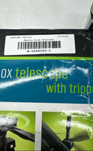 Load image into Gallery viewer, Emerson 50X 100X Black Telescope With Adjustable Tripod &amp; Accessories In Box
