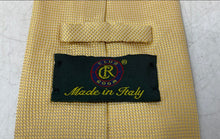 Load image into Gallery viewer, Club Room Mens Yellow Silk Adjustable Formal Pointed Tie One Size
