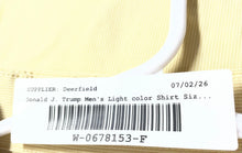 Load image into Gallery viewer, Donald J. Trump Mens Beige Cotton Collared Long Sleeve Dress Shirt Size 17.5
