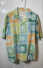 Load image into Gallery viewer, Zara Mens Multicolor Printed Short Sleeve Regular Fit Button-Up Shirt Size L
