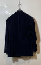 Load image into Gallery viewer, Adolfo Mens Navy Blue Cotton Long Sleeve Notch Lapel Two-Button Blazer Size 40R
