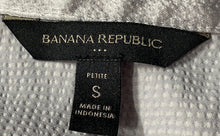 Load image into Gallery viewer, Banana Republic Womens Gray Short Cap Sleeve Notch Neck Shift Dress Size PS
