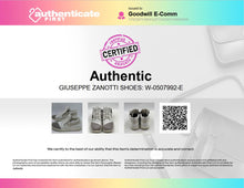 Load image into Gallery viewer, Authentic Giuseppe Zanotti Mens White Gray Sneaker Shoes Size EUR 40 Damaged
