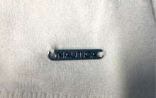 Load image into Gallery viewer, Nautica Womens White Black Striped Cotton Long Sleeve Pullover Sweater Size S
