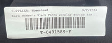 Load image into Gallery viewer, Zara Womens Black Elastic Waist Stretch Tapered Leg Sweatpants Size Small
