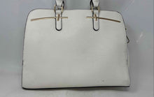 Load image into Gallery viewer, Dasein Womens White Leather Detachable Strap Inner Pockets Lined Satchel Bag
