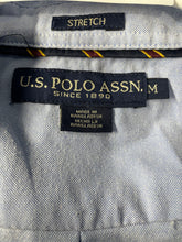 Load image into Gallery viewer, U.S. Polo Assn. Mens Blue Long Sleeve Button-Up Shirt Size Medium
