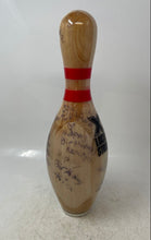 Load image into Gallery viewer, Lucky Strike X Brown Red Wooden Autographed Souvenir Sports Bowling Pin
