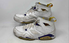 Load image into Gallery viewer, Nike Mens Air Jordan Flight Club 91 White Purple Lace-Up Sneaker Shoes Size 10.5

