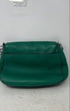 Load image into Gallery viewer, Calvin Klein Womens Green Pebble Leather Inner Pockets Bottom Studs Shoulder Bag
