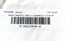 Load image into Gallery viewer, Banana Republic Mens White Pointed Collar Long Sleeve Button-Up Shirt Size M
