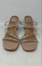 Load image into Gallery viewer, Dolce Vita Womens Nude Clear Open Toe Slip-On Block Slide Sandals Size 9
